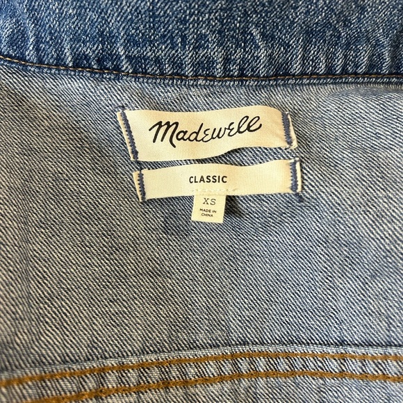 Madewell Jean Jacket in Pinter Wash, size XS. - Picture 3 of 6